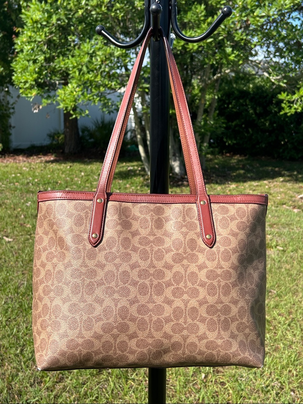 Coach signature top zip tote bag - Picture 2 of 16